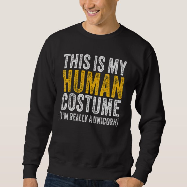 MOLETOM ESTE É MEU DISFARCE DE HUMANO, EU SOU REALMENTE UM (Frente)