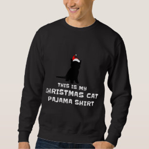 Moletom Este É Meu Gato De Natal Pajama Engraçado Kitten X