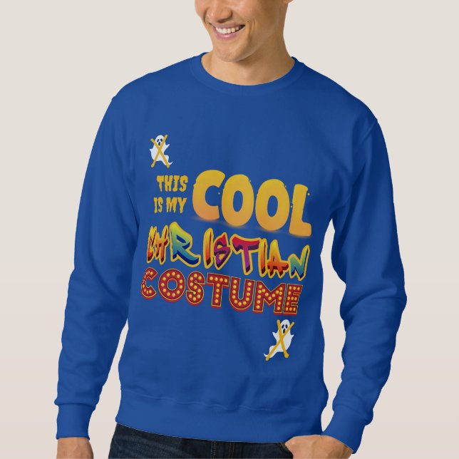 Moletom Este É Meu TRAJE CRISTÃO LEGAL de Halloween (Frente)