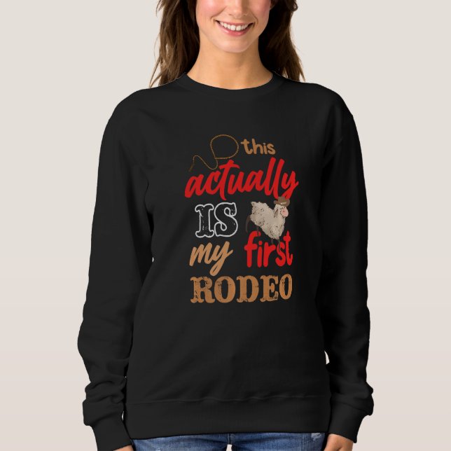 Moletom Este É Na Verdade Meu Primeiro Rodeio Mutton Buste (Frente)
