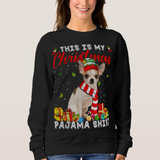 Moletom Este É O Meu Cachorro De Natal Pajama Xmas Lig