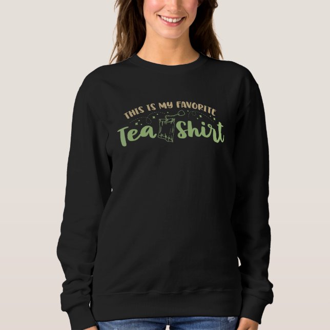 Moletom Este é o meu chá favorito   Chá     Para mulheres  (Frente)