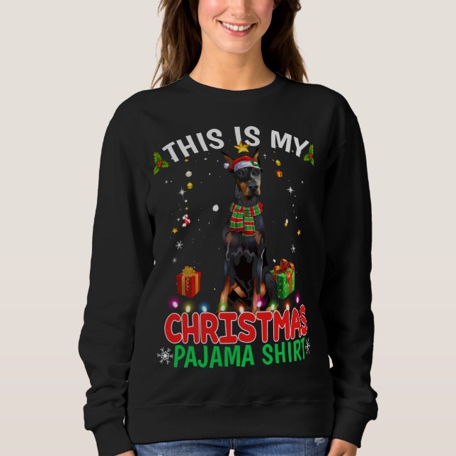 Moletom Este é o meu Design da Família Pajama XMAS de Nata (Frente)