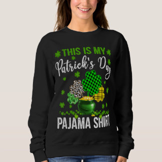 Moletom Este É O Meu Dia de São Patrício Pajama Leopard Xa