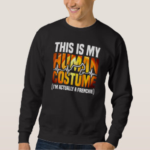 Moletom Este é o meu disfarce de humano no Halloween do Bu