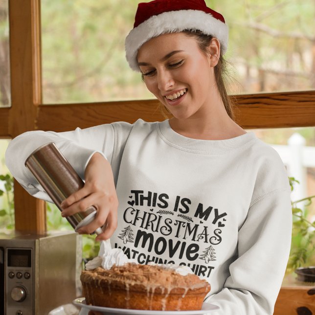 Moletom Este é o meu filme de natal (modern christmas sweatshirt, christmas sweatshirts, christmas sweatshirt, sweatshirt chirstmas)