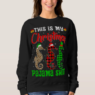Moletom Este É O Meu Natal Pajama Seacavalo Papais noeis H