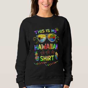 Moletom Este É O Meu Piné De Praia Havaiano Luau Aloha Haw