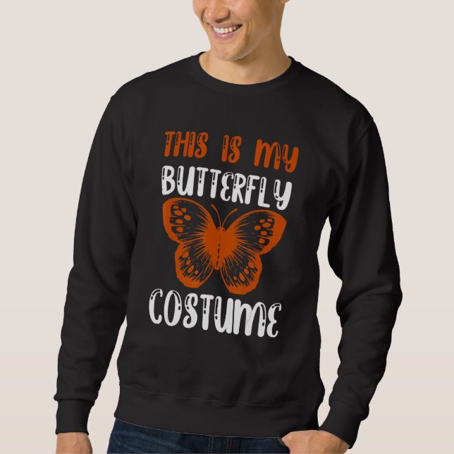 Moletom Este é o meu traje de borboleta para festa de Hall (Frente)