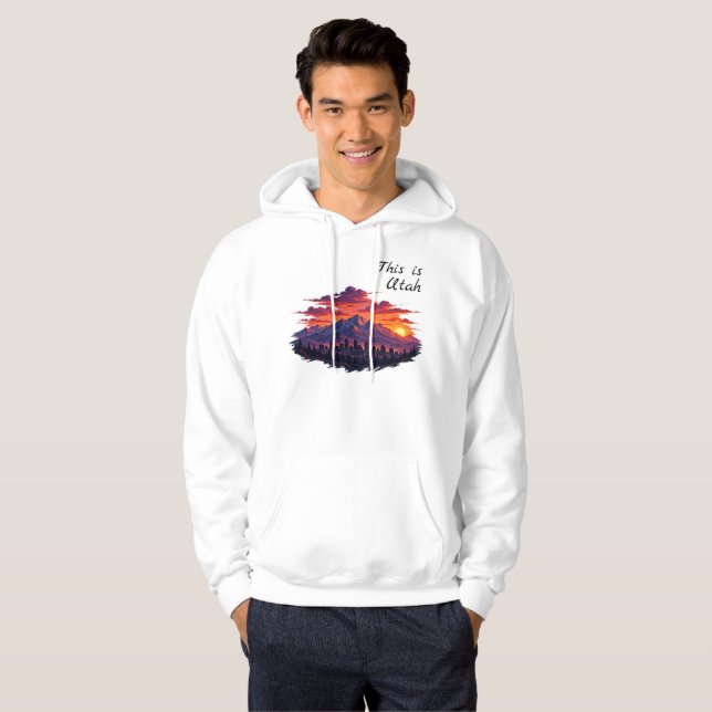 Moletom Este é o Utah Hoodie  (Frente Completa)