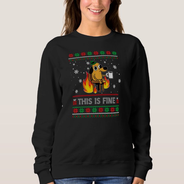 Moletom Este É Um Bom Cachorro Memória Engraçada De Natal  (Frente)