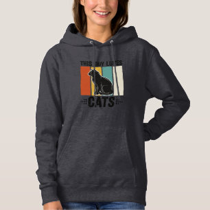 Moletom Este Garoto Ama Gatos Design Retro Amante de Gatos
