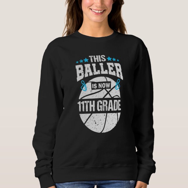 Moletom Este Jogador Agora É 11 11º Ano De Basquete (Frente)