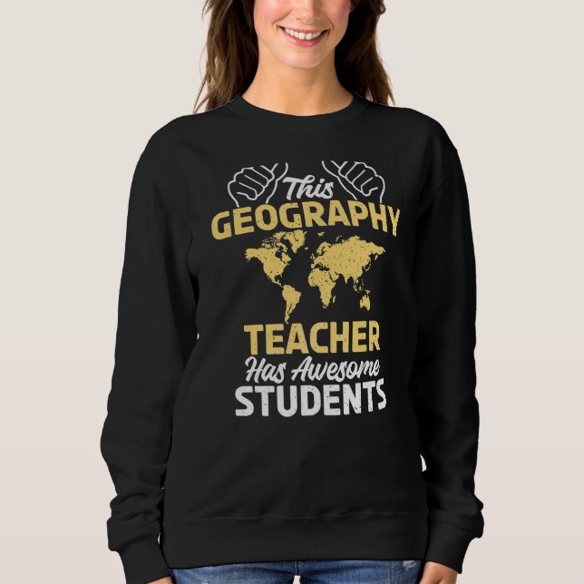 Moletom Este Professor De Geografia Tem Uma Geografia De E (Frente)
