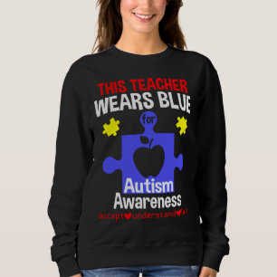 Moletom Este Professor Veste Azul Para Sensibilização Auti