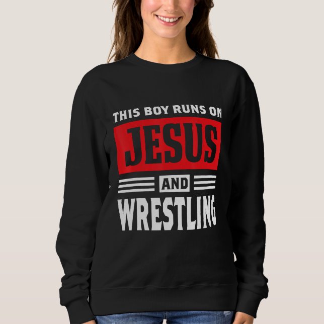 Moletom Este Rapaz Funciona Com Jesus E Luta Cristão Gif (Frente)