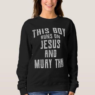 Moletom Este Rapaz Funciona Com Jesus E Muay Thai Christia