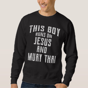 Moletom Este Rapaz Funciona Com Jesus E Muay Thai Christia