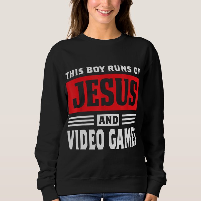 Moletom Este Rapaz Funciona Com Jesus E Videos games Chris (Frente)