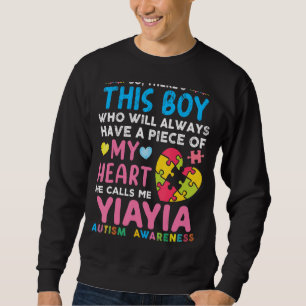 Moletom Este Rapaz Me Chama Yiayia Autism Awarene