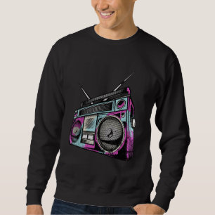Moletom Estéreo da Caixa de Boom do Vintage Retro 80s