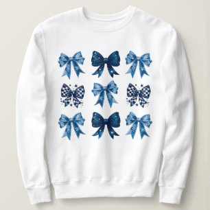 Moletom Estética Coquette Azul