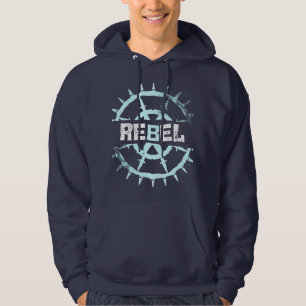 Moletom Estética Cyber Grunge Rebelde com Arame Farpado