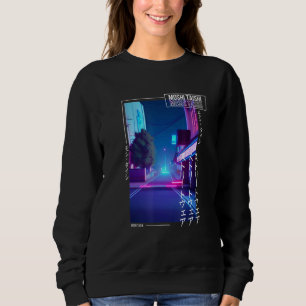 Moletom Estética Otaku Vaporwave Japonesa Synthwave Retrô 