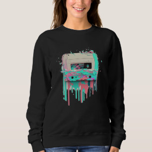 Moletom Estética Vaperwave Glitch Fita Cassete Retrowave