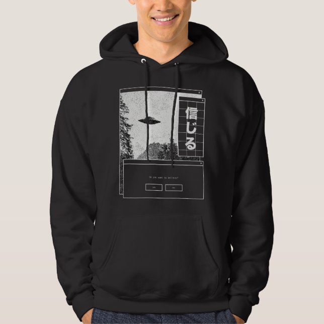 Moletom Estética Vaporwave OVNI (Frente)