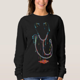 Moletom Estetoscópio Abstrato a Pingar – Arte Médica