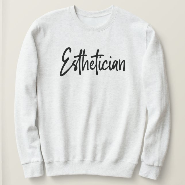 Moletom Estheticista Cosmetólogo Beauticista maquiadora (Frente do Design)