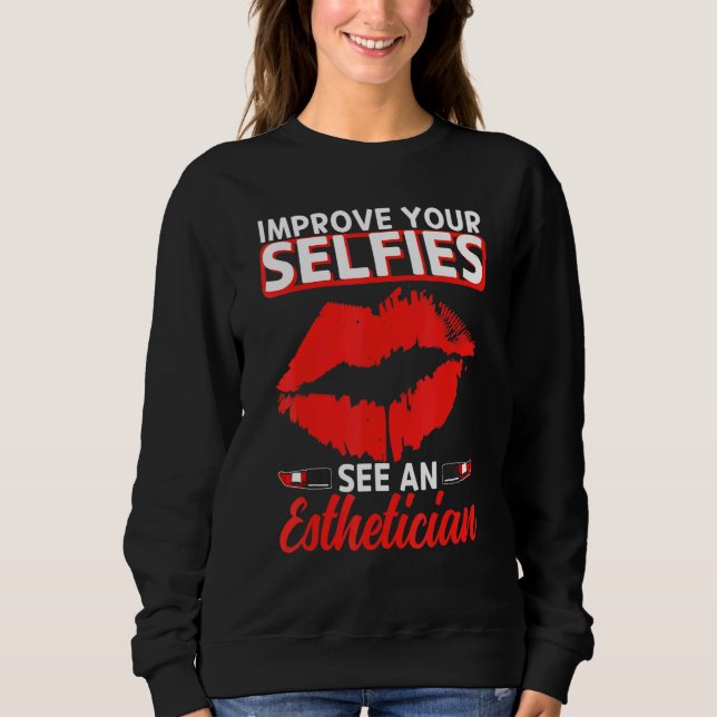 Moletom Estheticista Selifa Lábios Estéticos Beleza Cosme (Frente)
