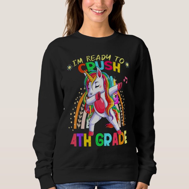 Moletom Estilo Arco-Íris Estou Pronto Para Esmagar Dabbing (Frente)