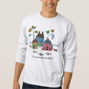 Moletom Estilo Country Vintage Americano Aconchegante do H