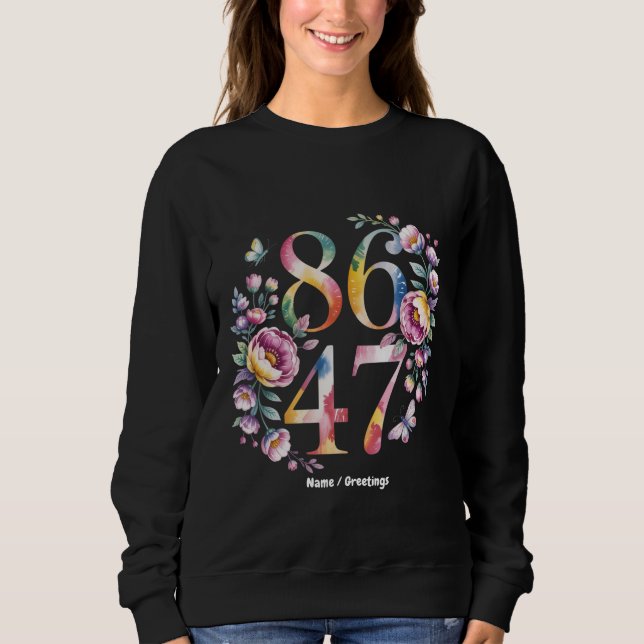 Moletom Estilo de Boho Floral Sutil 8647 Um Protesto Pacíf (Frente)
