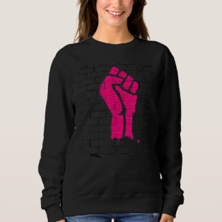 Moletom Estilo de Grafite Fis Rosa Elevado, Design Feminis
