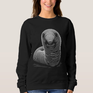 Moletom Estilo de Impressão Digital - Mãe de Pai de Verme
