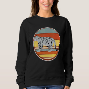 Moletom Estilo de Impressão Retroativa da Leopardo da Neve