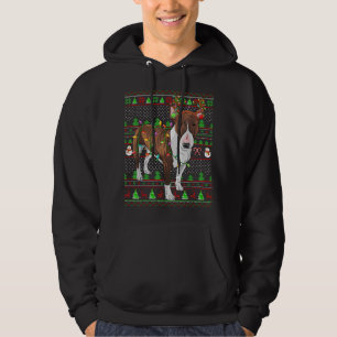 Moletom Estilo de Sweater Feio Xmas Luzes Bull Terrier Ch