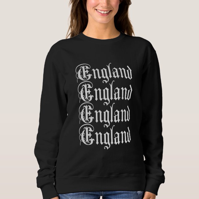 Moletom Estilo de Tipografia Clássica Inglaterra Patriótic (Frente)