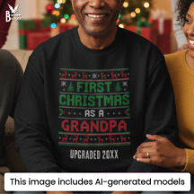 Estilo de Tricô Nórdico PRIMEIRO NATAL COMO AVÔ