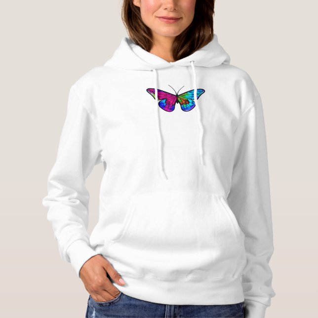 Moletom Estilo de vidro manchado de borboleta musaweather  (Frente)