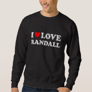 Moletom Estilo Desgastado Grunge Angustiado Eu Amo Randall