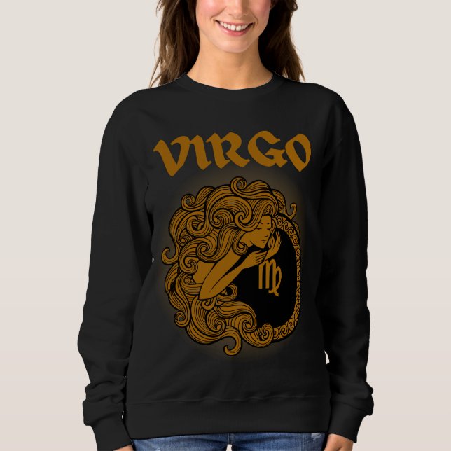 Moletom Estilo medieval Zodiac Virgo (Frente)