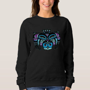Moletom Estilo Nativo Americano do Alasca Tlingit Haida In