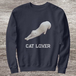 Moletom Estilo Personalizado Fofo Divertido Gato Amante de