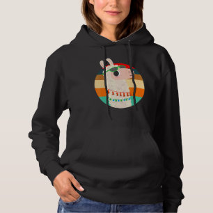 Moletom Estilo Retro Llama Óculos Solares Alpaca