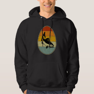 Moletom Estilo Retro Páscoa Páscoa Gráfico de Ovos Salmão