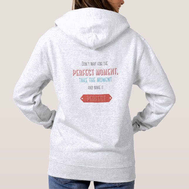 Moletom Estilo retrô tipográfico motivacional (Verso)